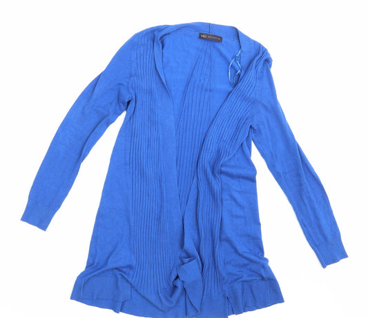 Womens UK Size S M&S Blue Wrap Jumper