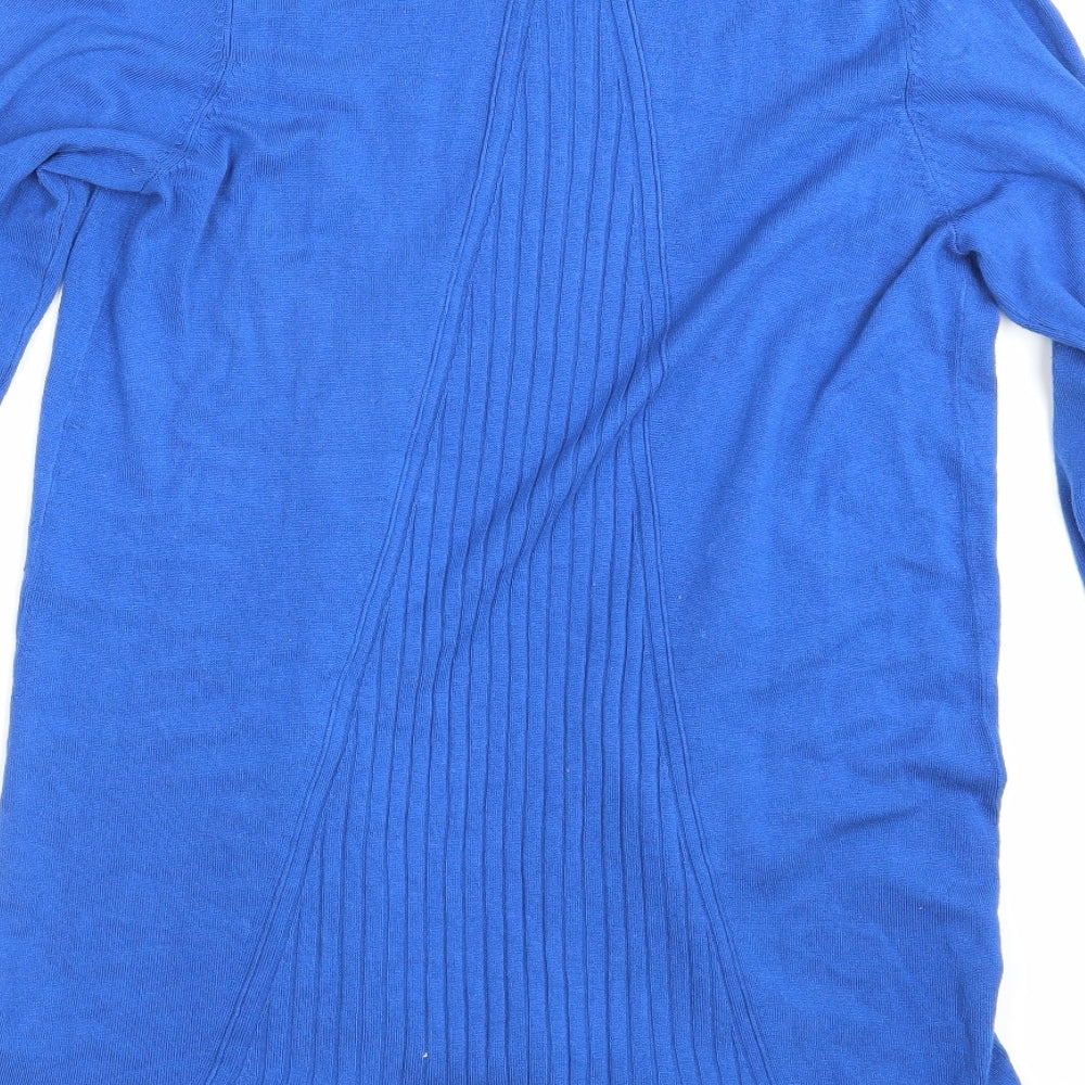 Womens UK Size S M&S Blue Wrap Jumper