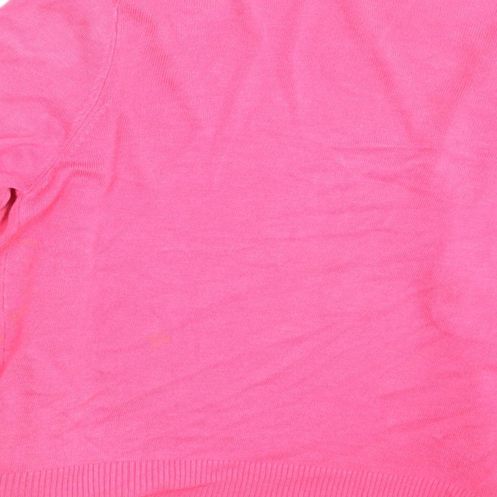 Womens UK Size 8 Atmosphere Pink Wrap Jumper