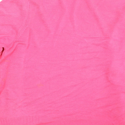 Womens UK Size 8 Atmosphere Pink Wrap Jumper