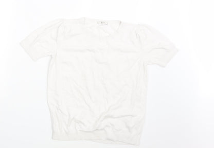 TU Womens White   Pullover Jumper Size 14