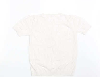 TU Womens White   Pullover Jumper Size 14