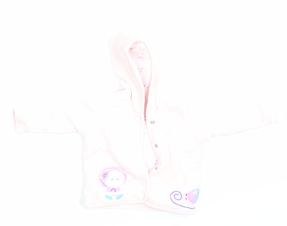 M&S Girls Pink   Jacket Coat Size 0-3 Months
