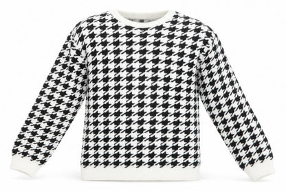 George Boys White Herringbone  Pullover Jumper Size 14-15 Years
