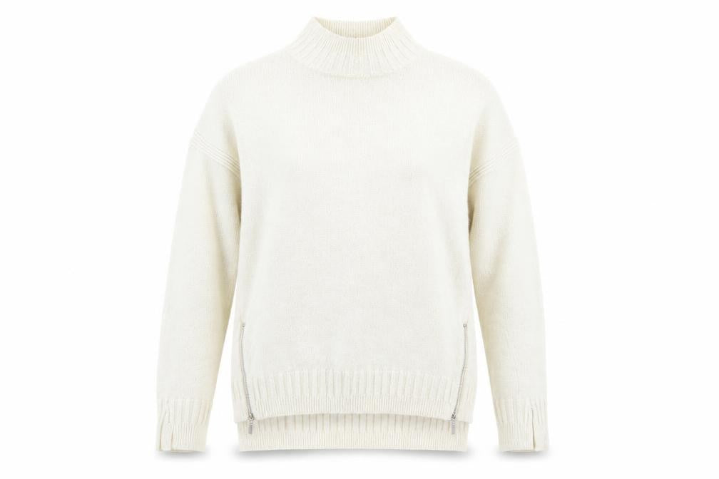 Womens UK Size 14 Love Knitwear Ivory Pullover Jumper
