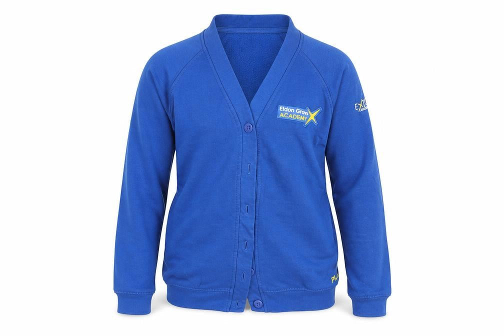 Trutex Girls Blue   Cardigan Jumper Size 9-10 Years  - EXTOL ACADEMY TRUST