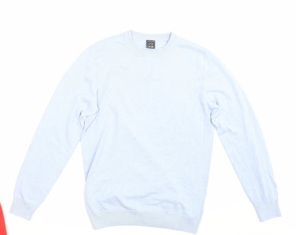John Devin Mens Blue   Pullover Sweatshirt Size M