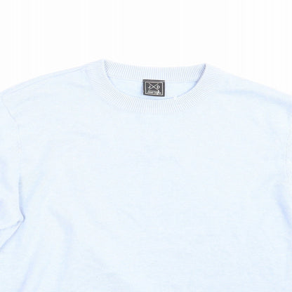 John Devin Mens Blue   Pullover Sweatshirt Size M