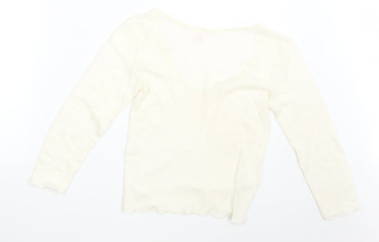 Palm Womens Ivory Argyle/Diamond  Pullover Jumper Size L
