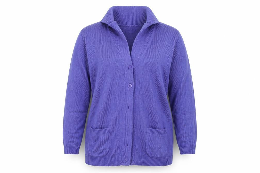 Womens UK Size 12 Anthology Blue Cardigan Jumper