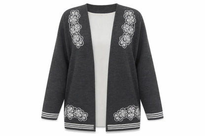 Womens UK Size One Size Amoretti Grey Pullover Jumper
