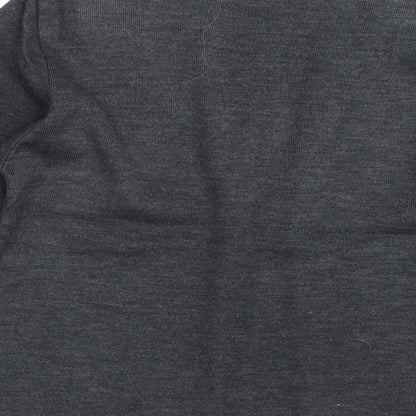 Womens UK Size One Size Amoretti Grey Pullover Jumper