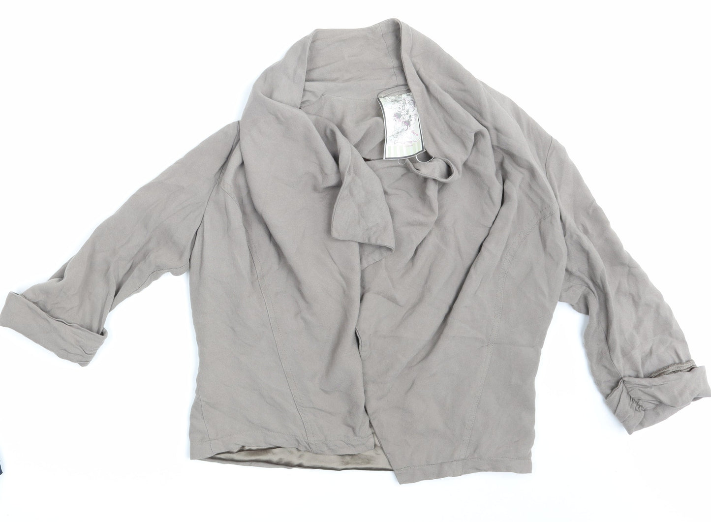 Womens UK Size 14 New Look Beige Wrap Jumper