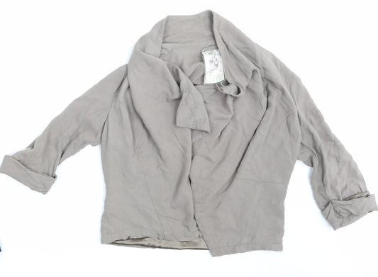 Womens UK Size 14 New Look Beige Wrap Jumper