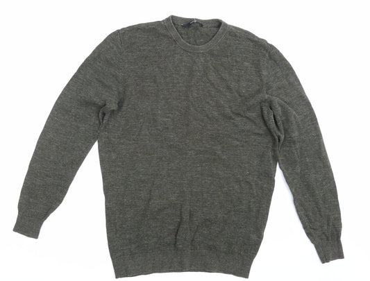 George Mens Green   Pullover Sweatshirt Size S