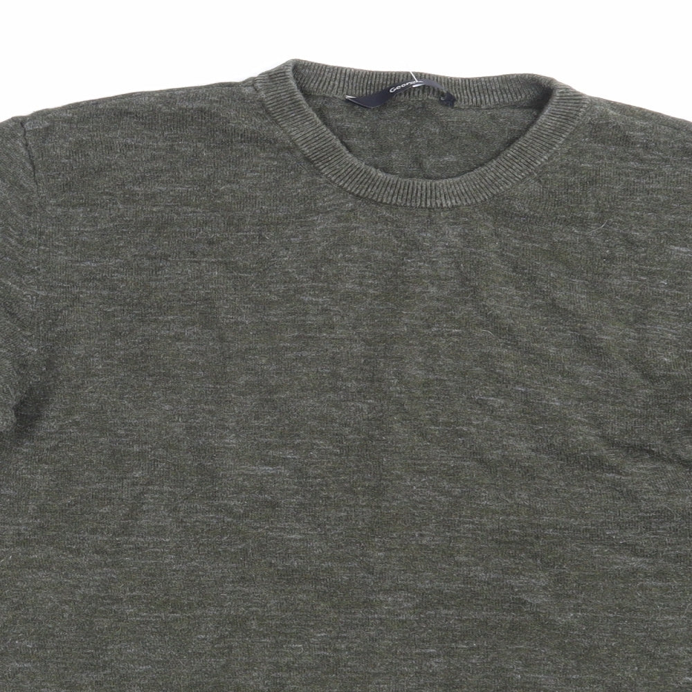 George Mens Green   Pullover Sweatshirt Size S