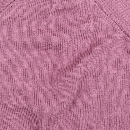 Womens UK Size One Size Preworn Pink Pullover Jumper