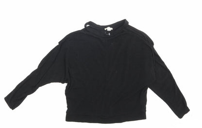 River Island Girls Black   Pullover Sweatshirt Size 11-12 Years
