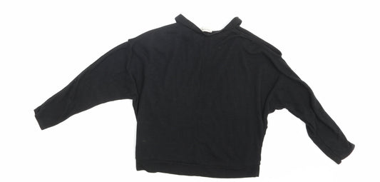 River Island Girls Black   Pullover Sweatshirt Size 11-12 Years