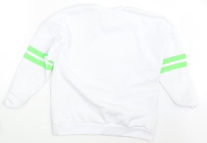 Boohoo Womens White   Pullover Jumper Size 14