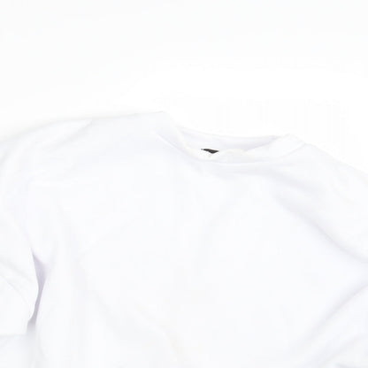 Boohoo Womens White   Pullover Jumper Size 14