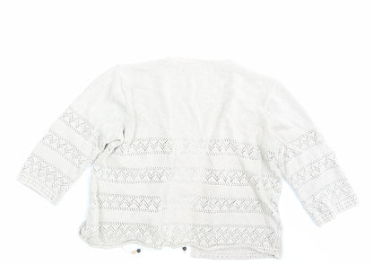 Womens UK Size 14 Berkertex Beige Cardigan Jumper