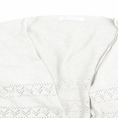 Womens UK Size 14 Berkertex Beige Cardigan Jumper