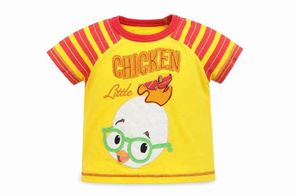 Disney Boys Yellow   Basic T-Shirt Size 6-9 Months  - Little chicken