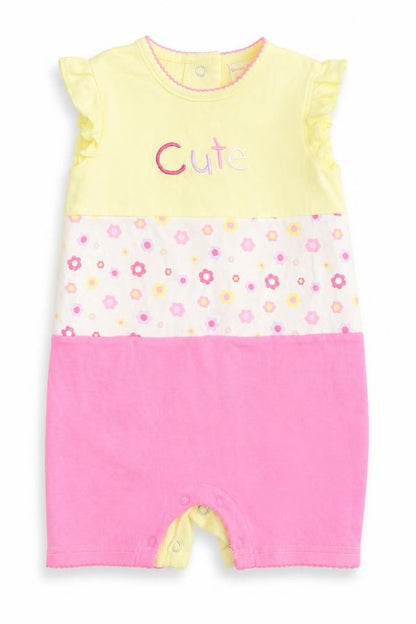 Morris Mouse Girls Multicoloured Floral  Babygrow One-Piece Size 3-6 Months  - Cute