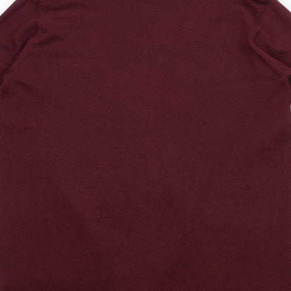 Primark Womens Red  Knit Cardigan Jumper Size 6