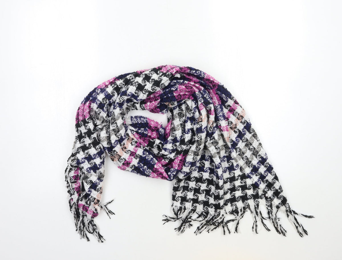 Preworn Womens Black Check   Scarf
