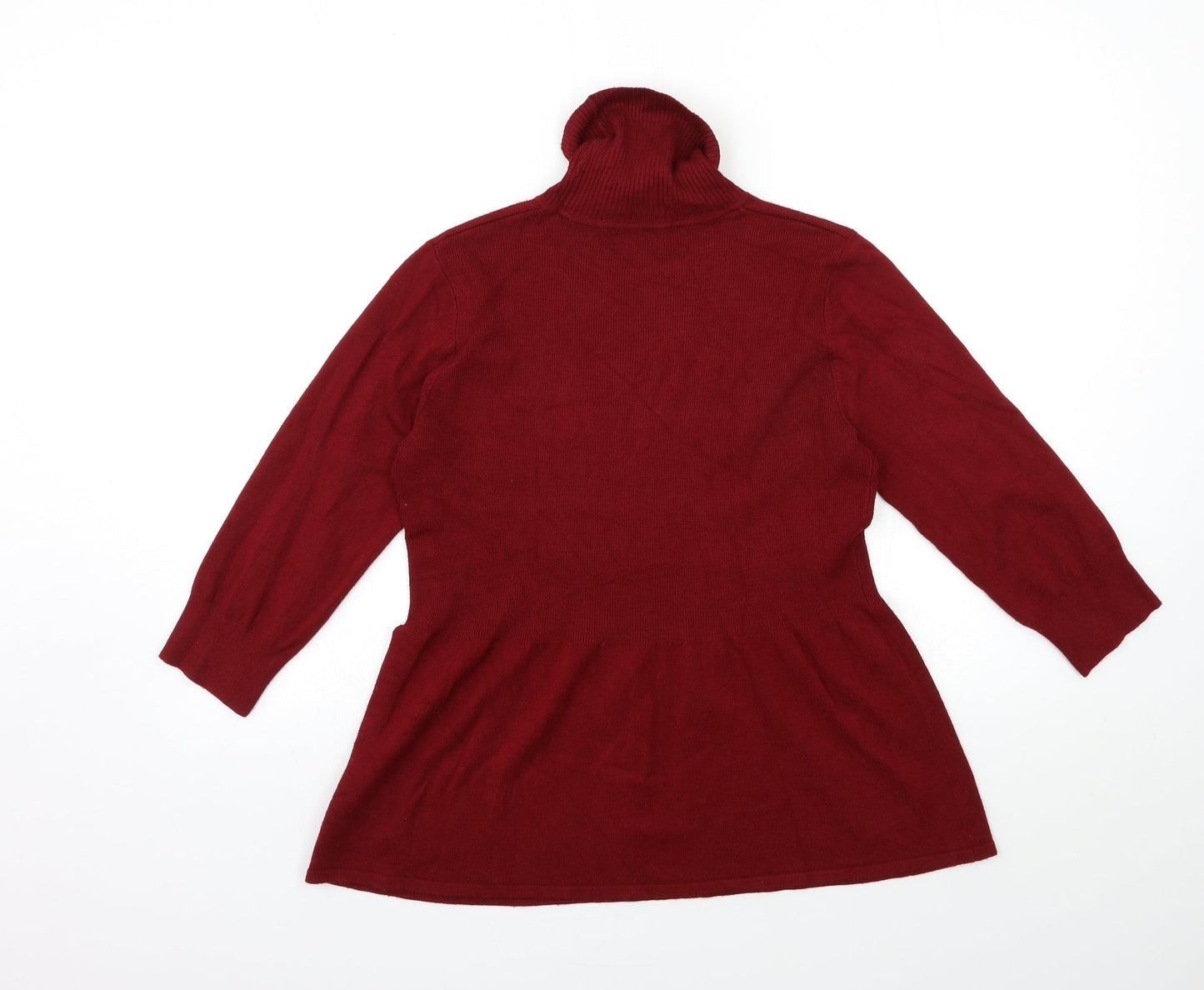 Womens UK Size 14 Marks and Spencer Red Pullover Jumper