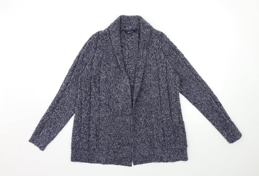 Womens UK Size 10 Maine Blue Cardigan Jumper