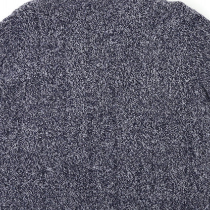 Womens UK Size 10 Maine Blue Cardigan Jumper