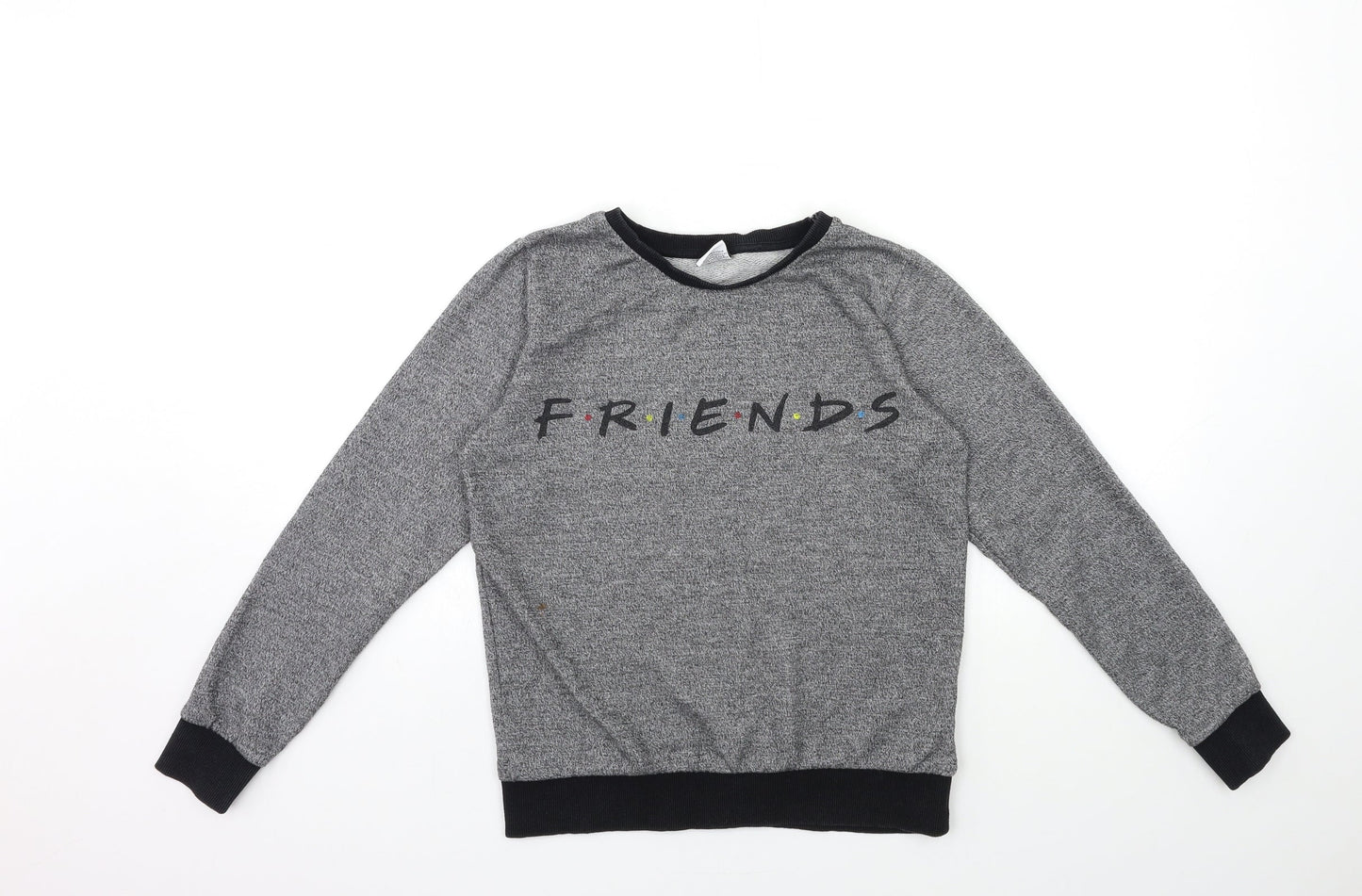 Womens UK Size 6 FRIENDS Grey Pullover Sweatshirt