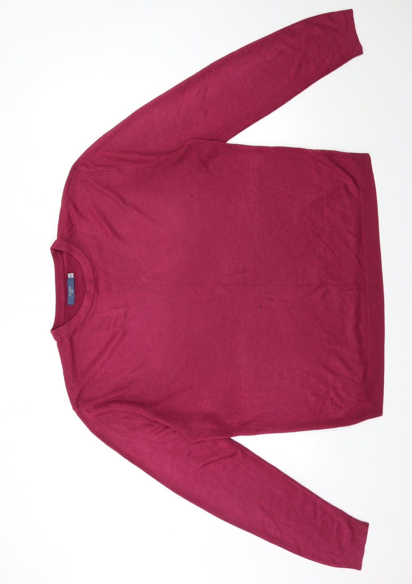 Atlantic Bay Womens Pink  Knit Pullover Jumper Size 2XL