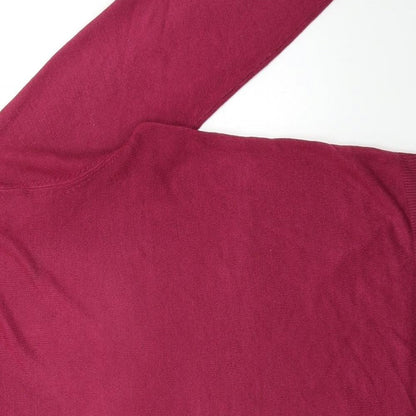 Atlantic Bay Womens Pink  Knit Pullover Jumper Size 2XL