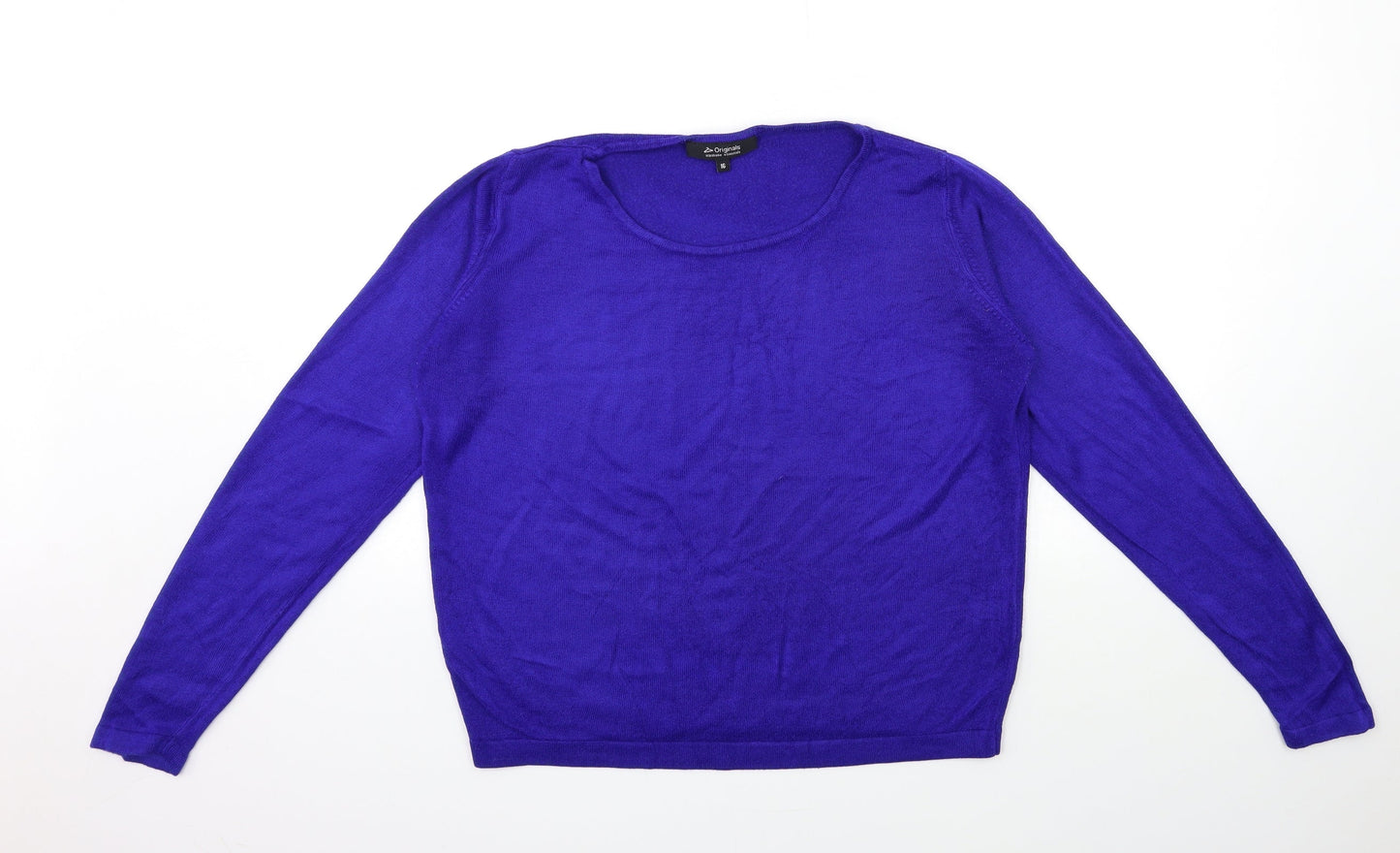 Womens UK Size 16 ORIGINALS Blue Pullover Jumper