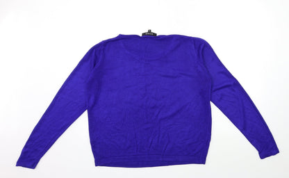 Womens UK Size 16 ORIGINALS Blue Pullover Jumper