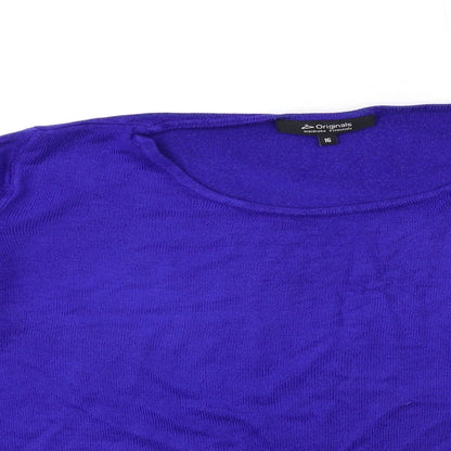 Womens UK Size 16 ORIGINALS Blue Pullover Jumper