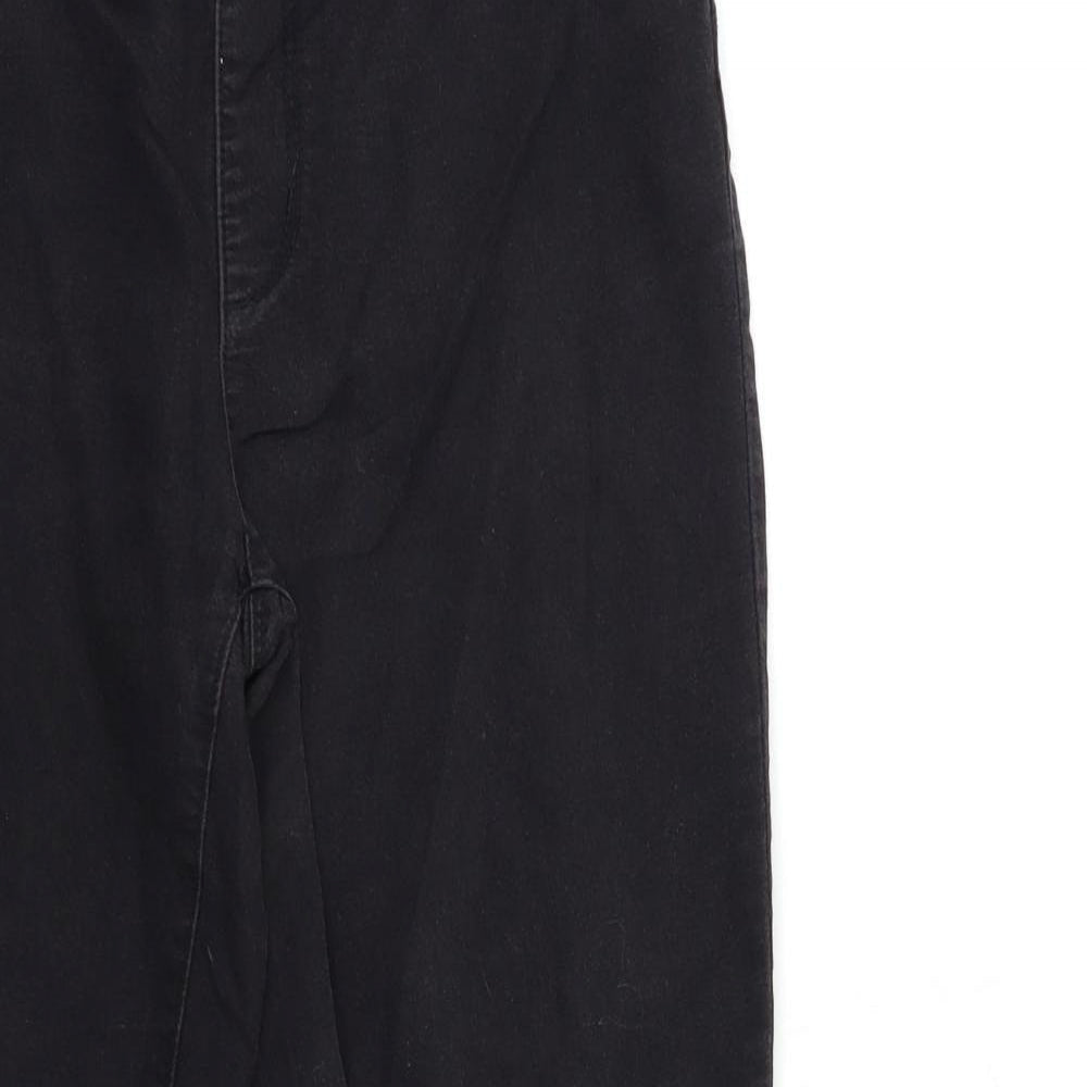 Denim & Co. Womens Black  Denim Jegging Jeans Size 14 L27 in