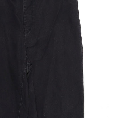 Denim & Co. Womens Black  Denim Jegging Jeans Size 14 L27 in