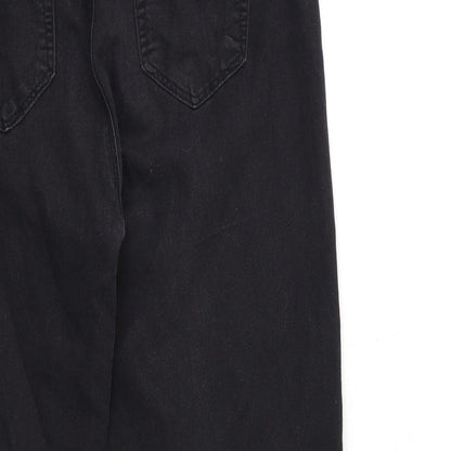 Denim & Co. Womens Black  Denim Jegging Jeans Size 14 L27 in