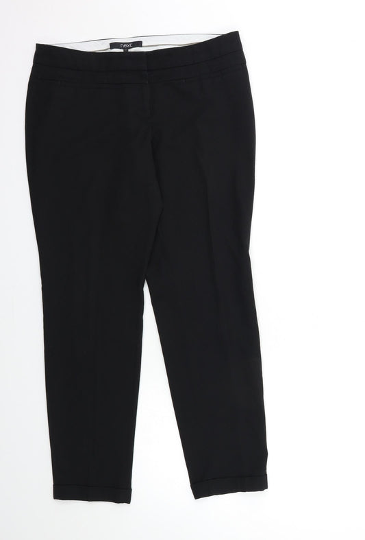 Womens UK Size 12 NEXT Regular Fit  Black Trousers