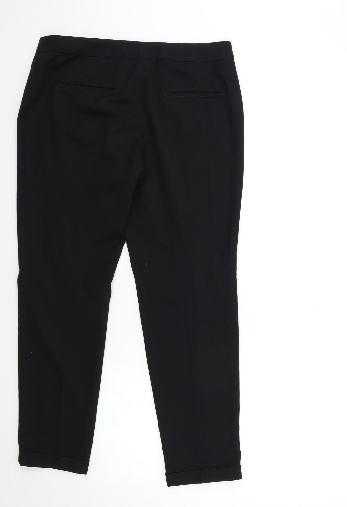 Womens UK Size 12 NEXT Regular Fit  Black Trousers