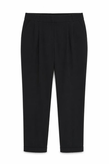 Womens UK Size 12 M&Co Regular Fit  Black Trousers