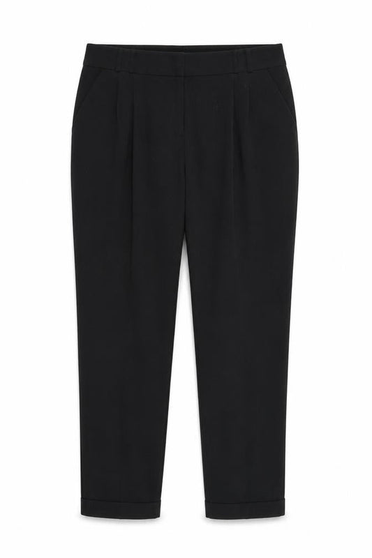 Womens UK Size 12 M&Co Regular Fit  Black Trousers
