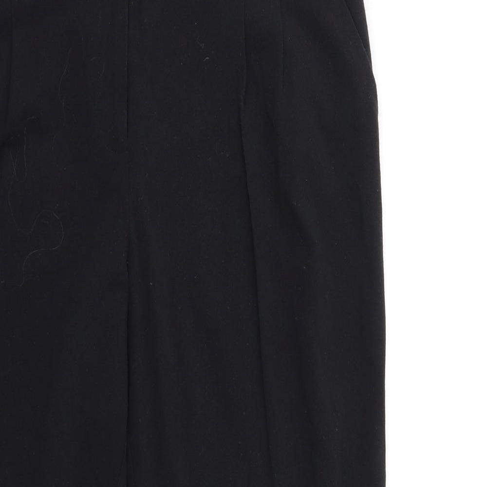 Womens UK Size 12 M&Co Regular Fit  Black Trousers
