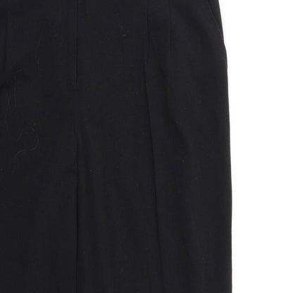 Womens UK Size 12 M&Co Regular Fit  Black Trousers