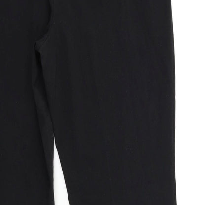 Womens UK Size 12 M&Co Regular Fit  Black Trousers